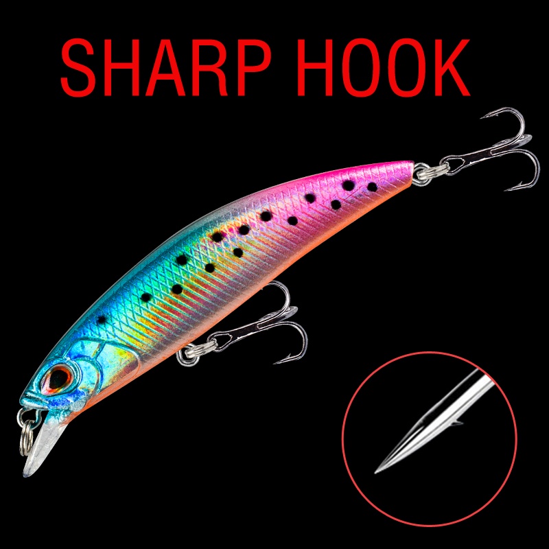 1 Pcs 6.8 cm /4g Slow Sinking Ikan Kecil 3D Mata Laser Troli Memancing Umpan Renangbait Air Tawar Air Asin Memancing Umpan