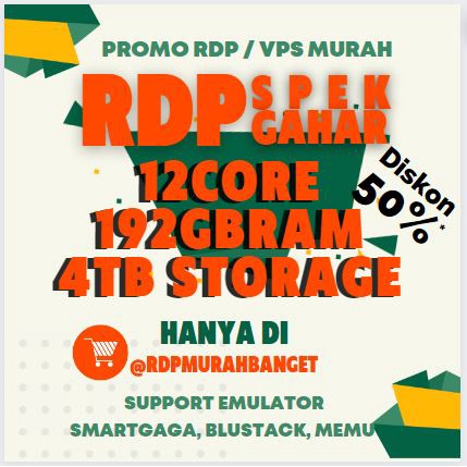 RDP &amp; VPS MURAH 126 GB RAM 8 CORE FULL GARANSI BISA PERPANJANG ||| RDP WINDOWS LINUX MINGGUAN BULANAN