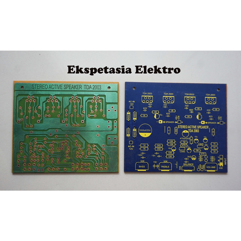 PCB Stereo Active Speaker TDA 2003
