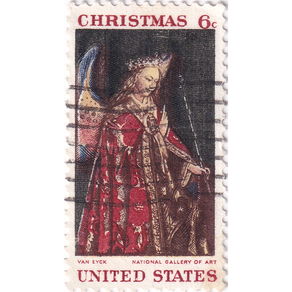 

Prangko United States 1968 - Angel Gabriel Used