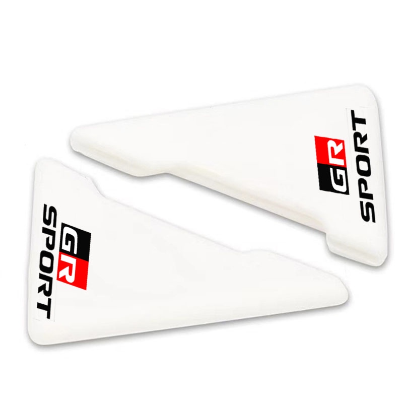 2pcs Pelindung Silikon Sudut Pintu Depan Mobil Anti Tabrak Untuk Toyota GR Sport GR Gazoo Racing VIos Yaris Corolla Cross Veloz Wish Revo CHR Avanza Fortuner Rush Innova raize