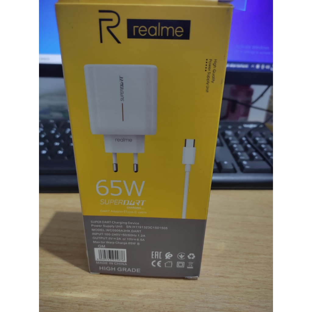 CHARGER REALME SUPERVOOC 65W | TYPE-C | Ori 99.9%