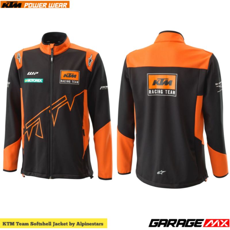 JAKET KTM SOFTSHEEL TEAM BY ALPINESTARS ORIGINAL POWERWEAR