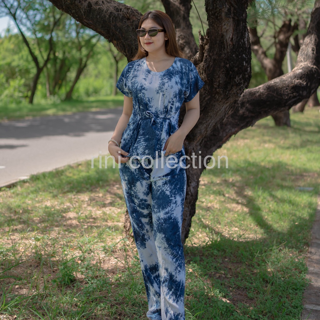 Babydoll Bali Motif Tie Dye