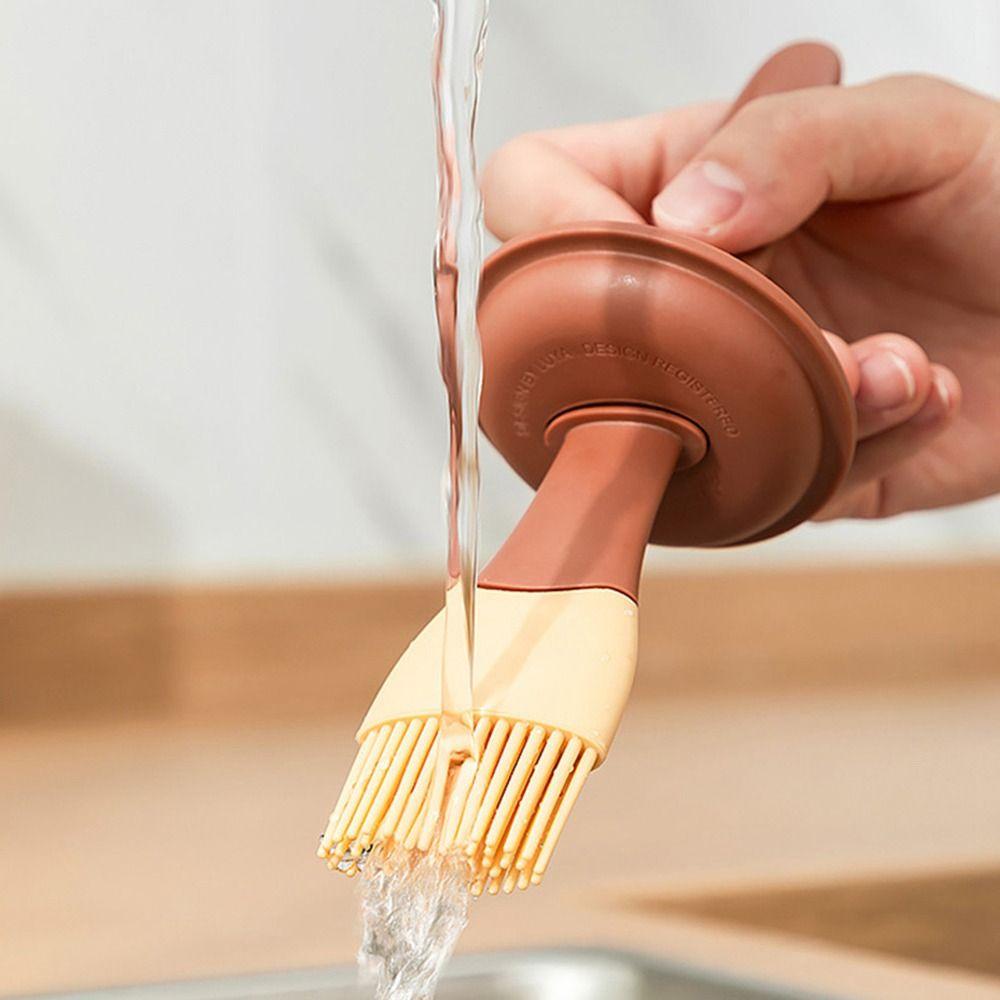 [Elegan] Dispenser Minyak BBQ Barbekyu Masak Goreng Wadah Bumbu Bumbu Silikon