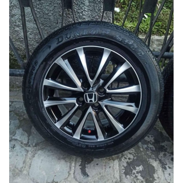 4 Velg R15 PCD 100+Ban 185/65  brio calya sigra picanto agya ayla mobilio vios jazz yaris etios datsun march picanto karimun wagon