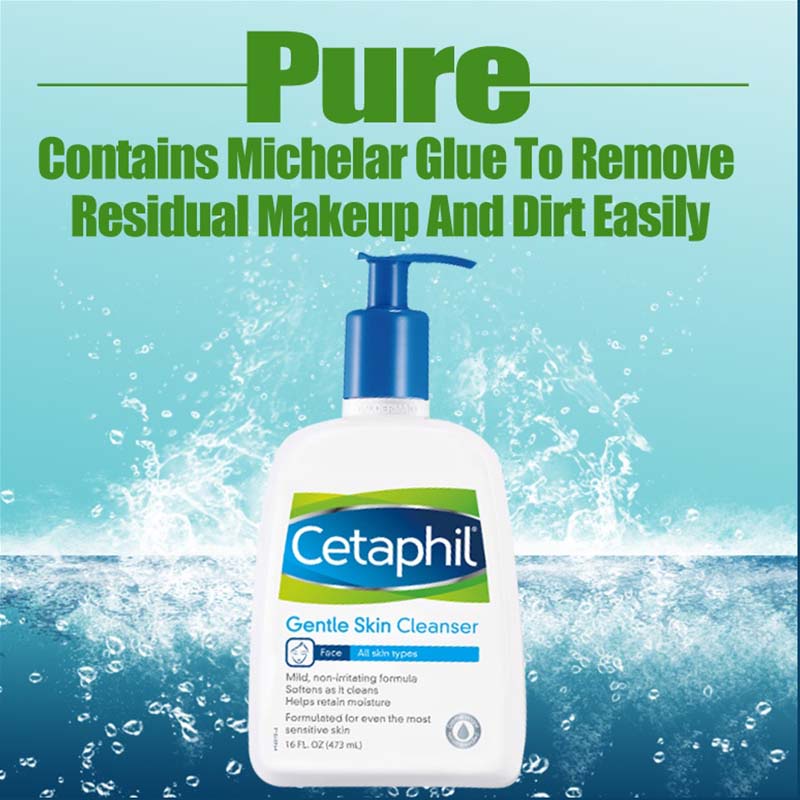 Cetaphil Gentle Skin Cleanser 500ml  For Face Body Sabun Pembersih Muka untuk Skin Care Cocok Untuk Segala Jenis Kulit