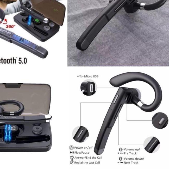 READY ✅GG - Headset Bluetooth YYK-520 waterproof / Earphone YYK 520 wireless / headset earphone blue