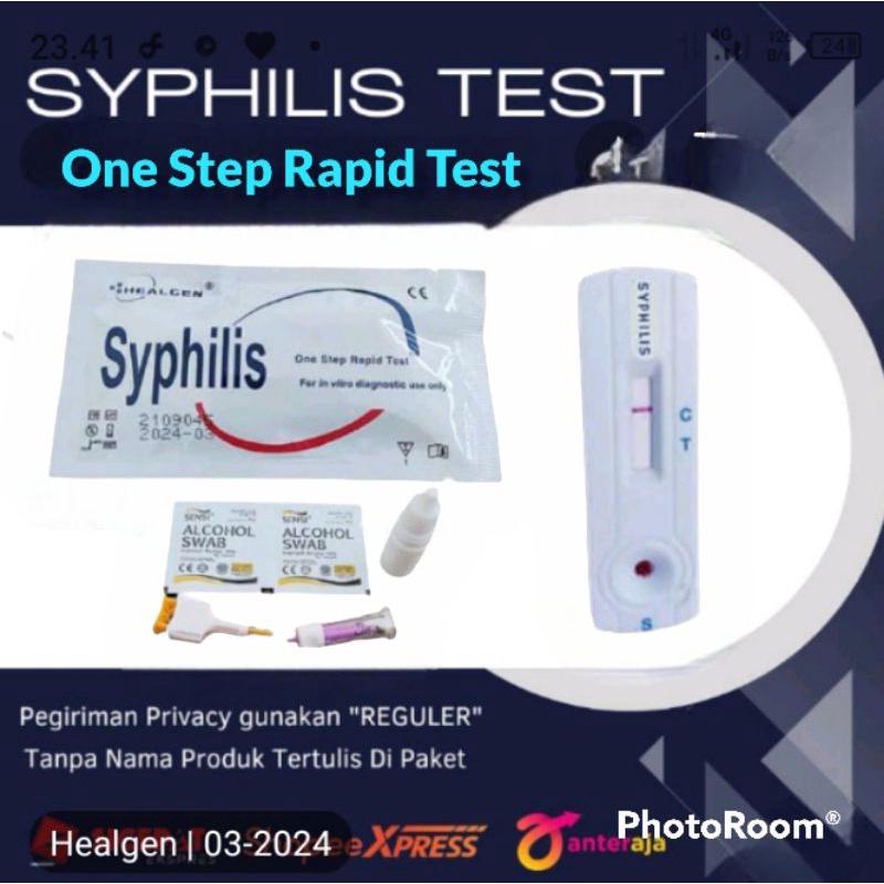 syphilis/sifilis ,Gonore Alat Test sifilis Healgen satuan