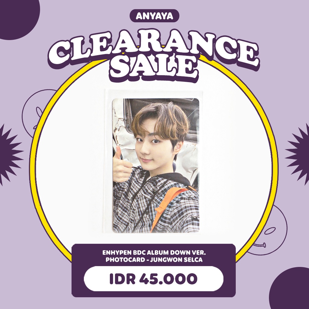 [READY STOCK] ENHYPEN BORDER CARNIVAL ALBUM PHOTOCARD DOWN VER. JUNGWON JEMPOL BAPAK BAPAK SELCA