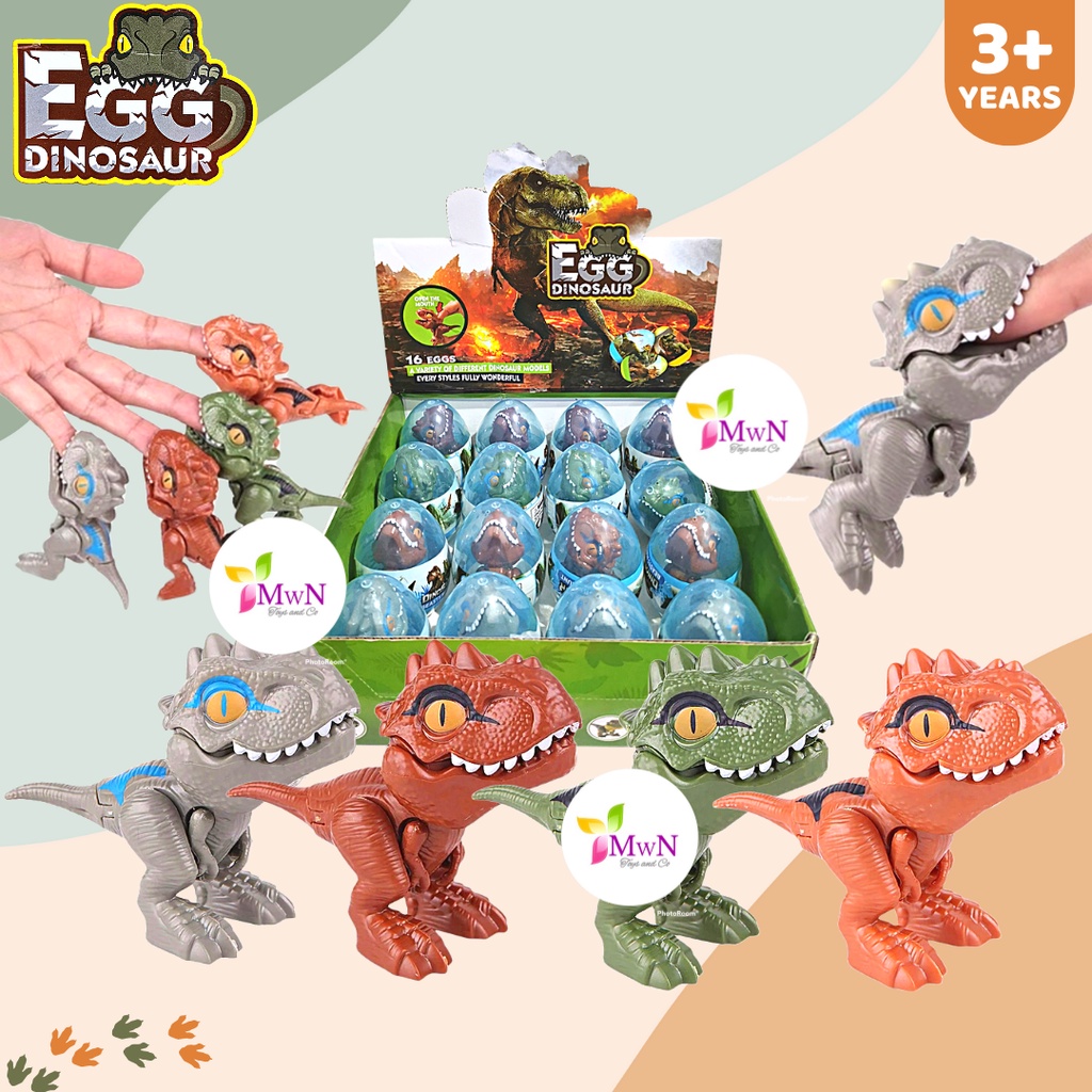 MWN Mainan Anak Dinosaur Egg Raptor Dino world figure