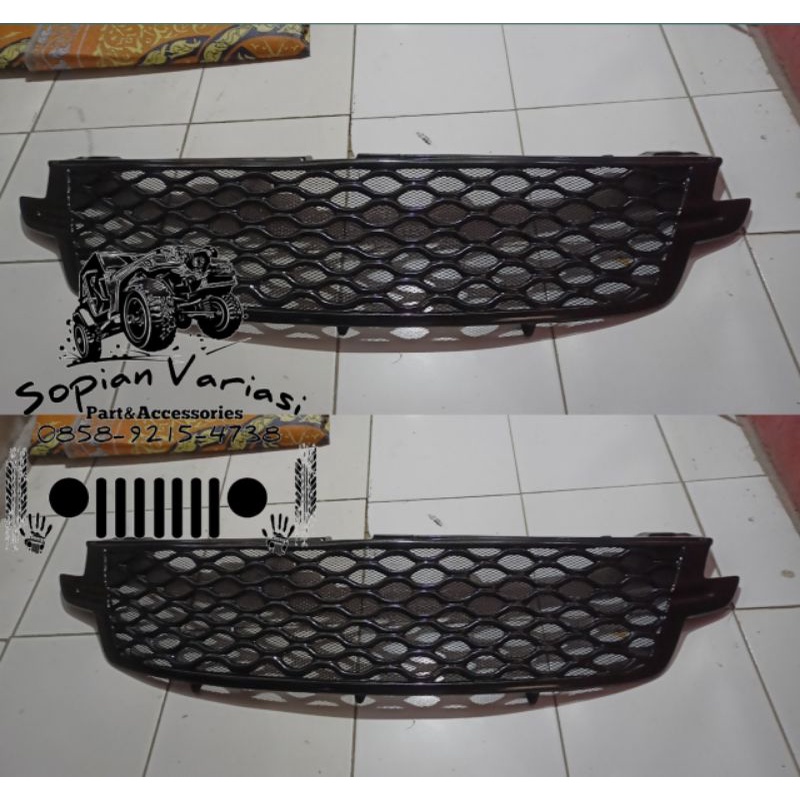 GRIL DFSK 560 MODEL RANGE ROVER HITAM GLOSI