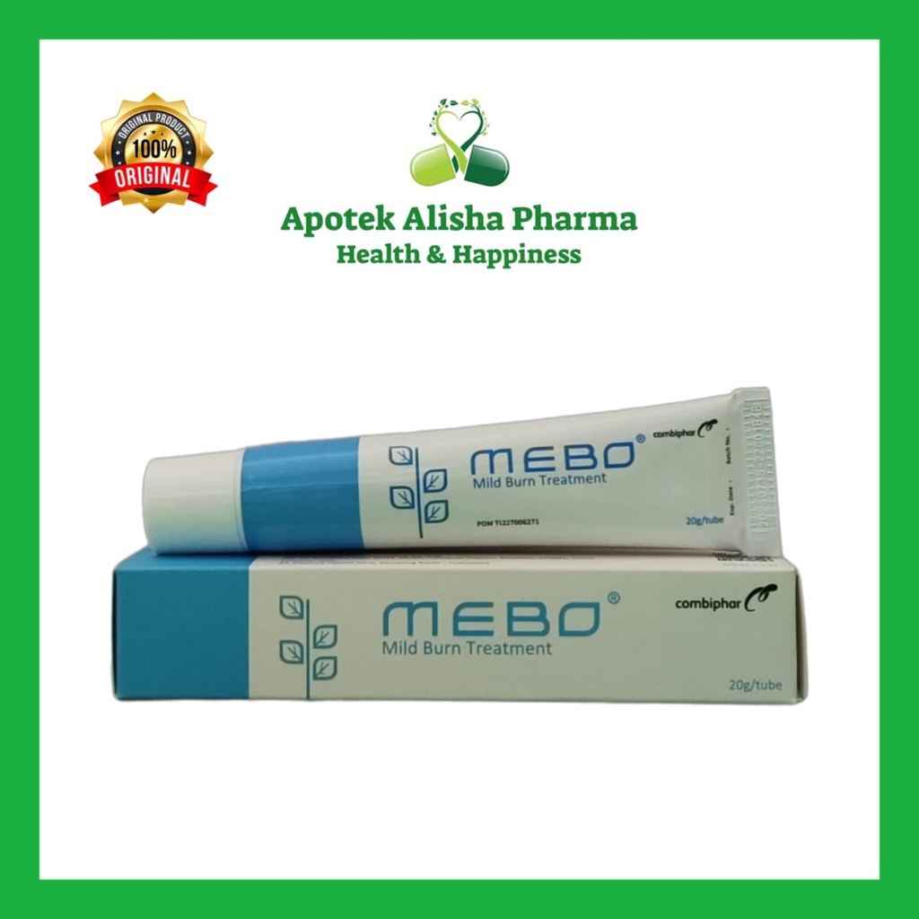 Mebo Salep Luka Bakar 20gr-Mebo Mild Burn Treatment Ointment/Mebo Salep Herbal Luka Gores