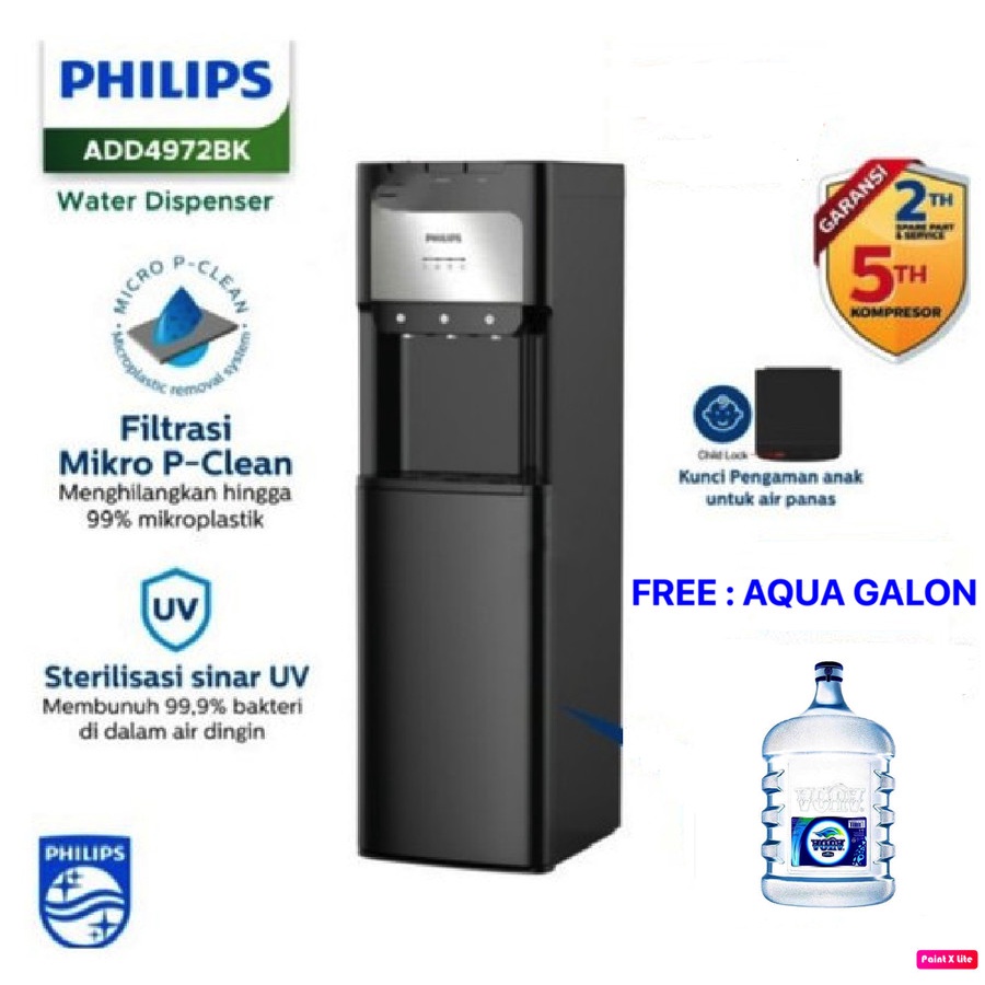 Jual Philips Dispenser Galon Bawah Uv Filtrasi Add Bk Shopee