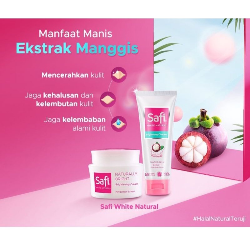 PAKET SAFI PINK WHITE NATURAL 2 ITEM