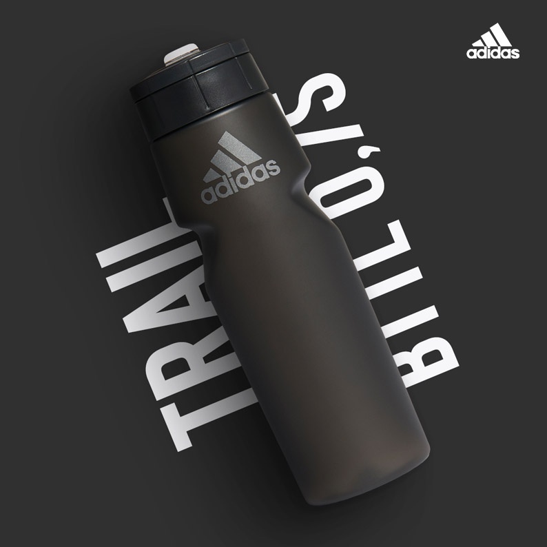 Botol Minum Adds TRAIL Water Bottle 750 ML FT8932 Black Iron Metallic ORIGINAL