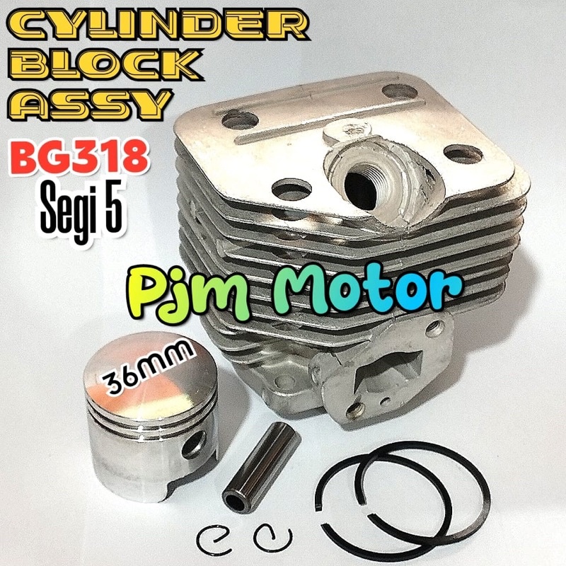 Cylinder Block Assy Blok segi 5  Boring Komplit Mesin Potong Rumput BG 328 TASCO TANAKA bg 338