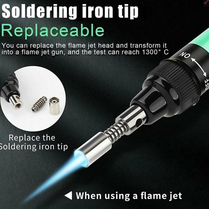 Solder Gas Butane Portable Iron Pen / Solderin iron Gas Las Blow