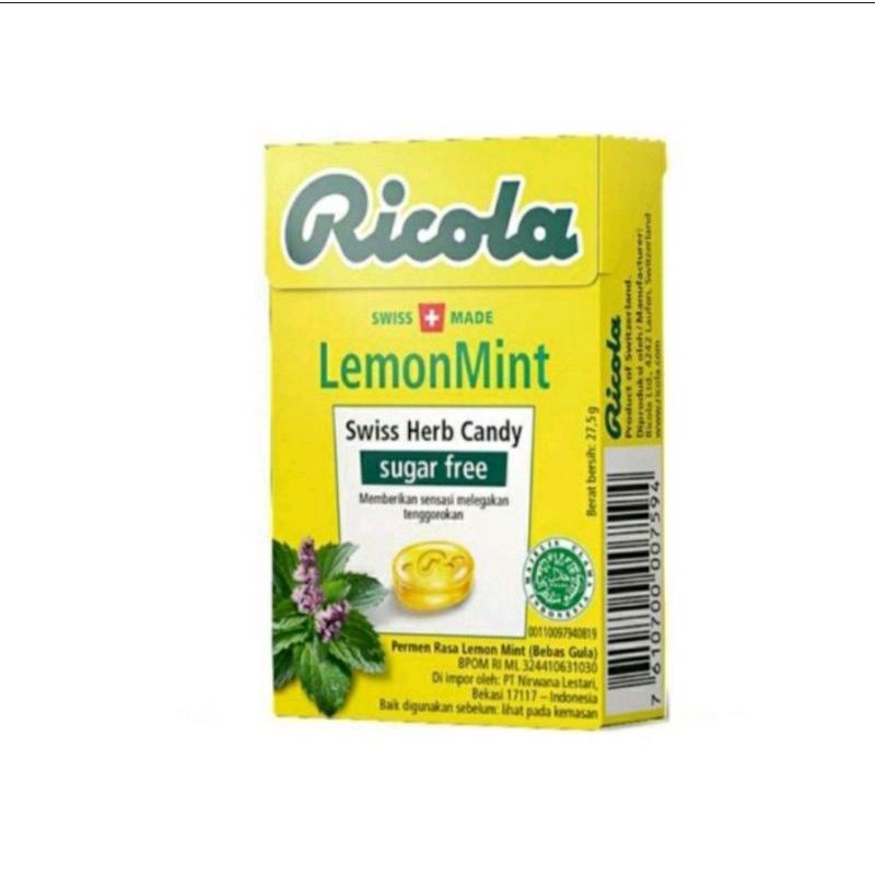 

Ricola Swiss Herb Candy Lemon Mint 27.5gr