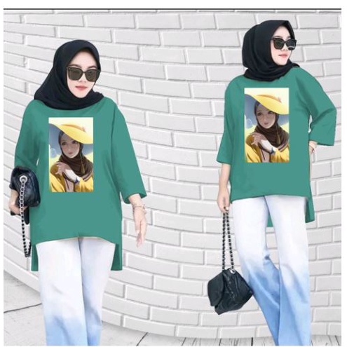 FC - TUNIK BASIC OVERSIZE WANITA HIJAB'S VARIASI 0370 DTF