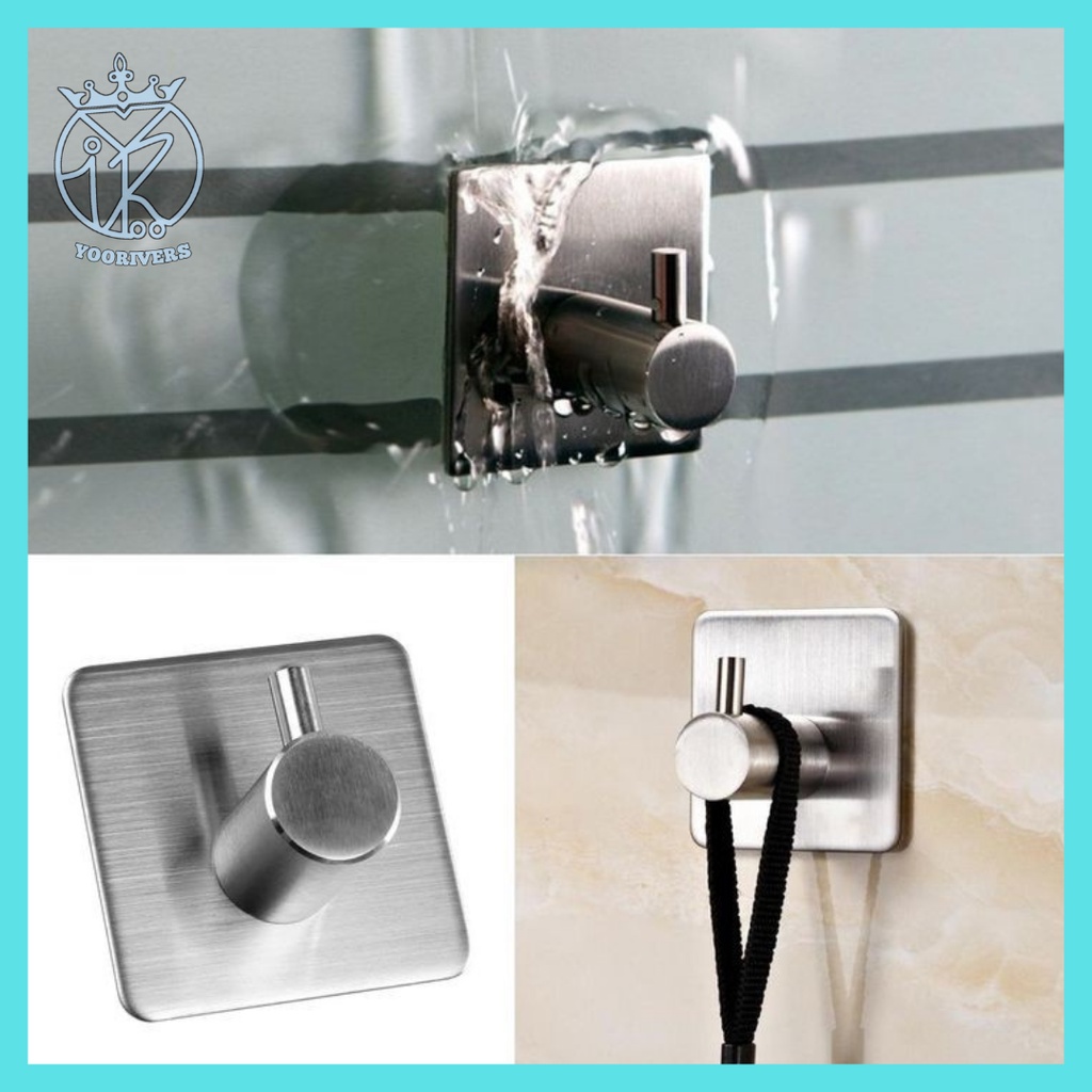 Gantungan Besi Dinding Hook stainless 3M gantungan besi premium stainless hook besi