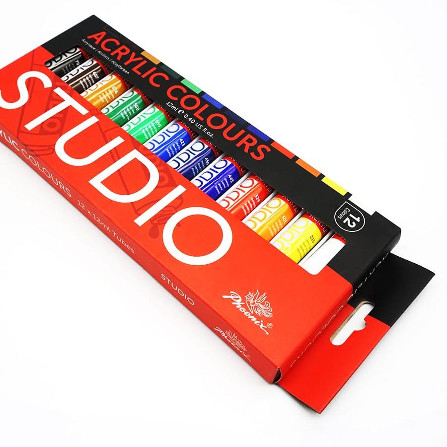 

Barang Bagus phoenix acrylic paint/cat acrylic 12clr x 12ml,,,