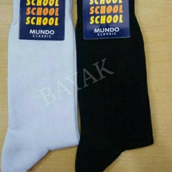 ⚡GROSIR⚡ kaos kaki sekolah MUNDO, kaos kaki MUNDO school