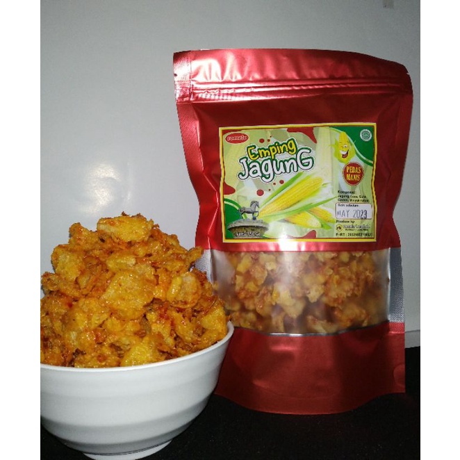 

emping jagung pedas manis