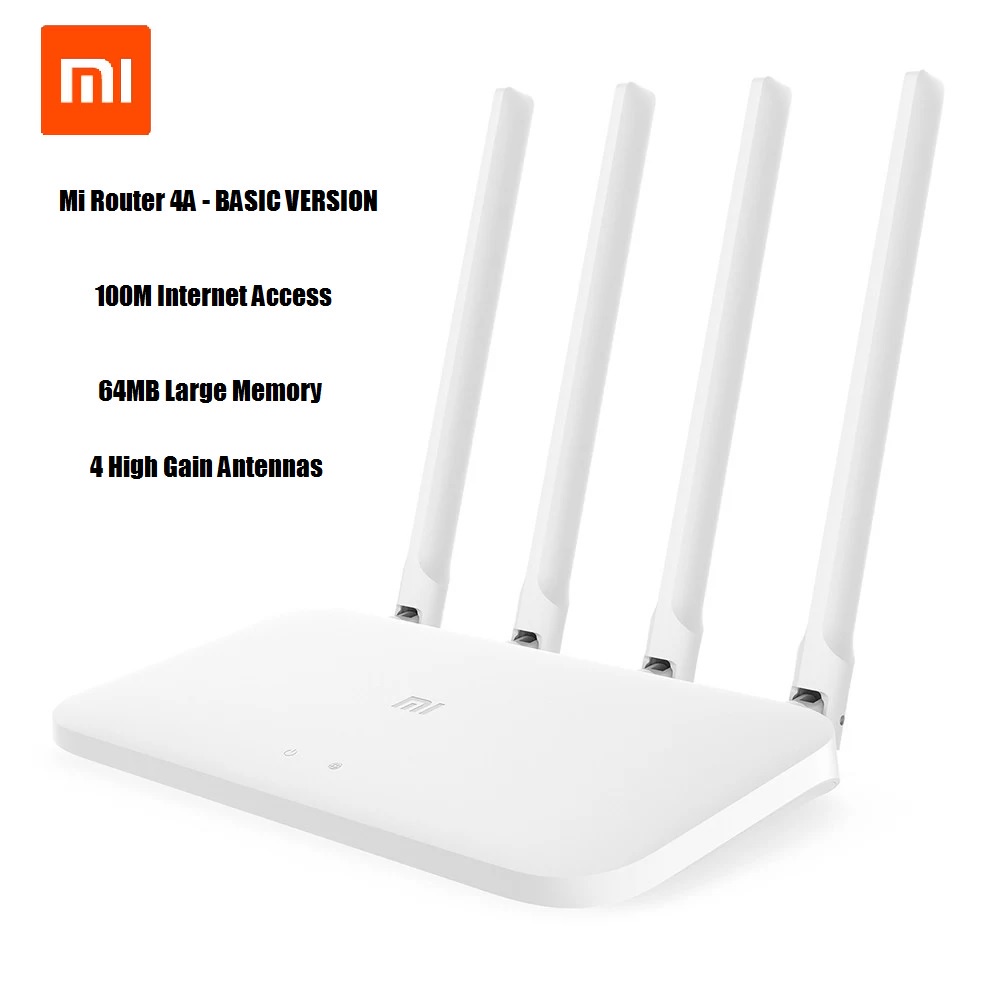 AKN88 - XIAOMI Mi Router 4A Basic Version - Dual Band WiFi 64MB 4 Antennas