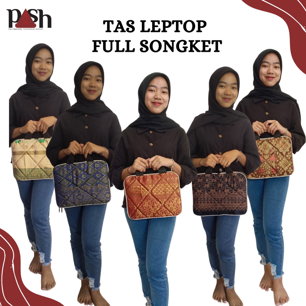 Jual Tas Leptop Full Songket Khas Palembang - Songket PaSH | Shopee ...