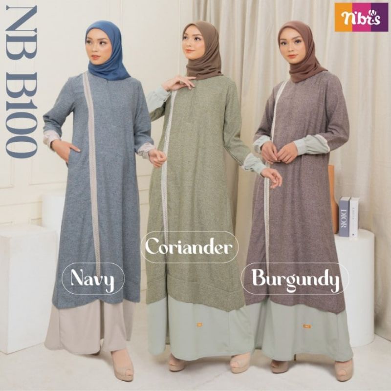 NB B100 Gamis Model Kekinian Gamis Merek Nibras