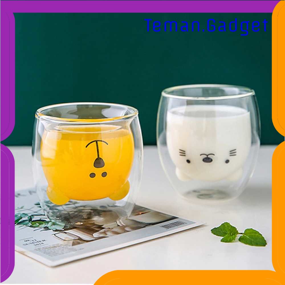 TG - DPR LETUZI Cangkir Kopi Anti Panas Double-Wall Glass 250ml