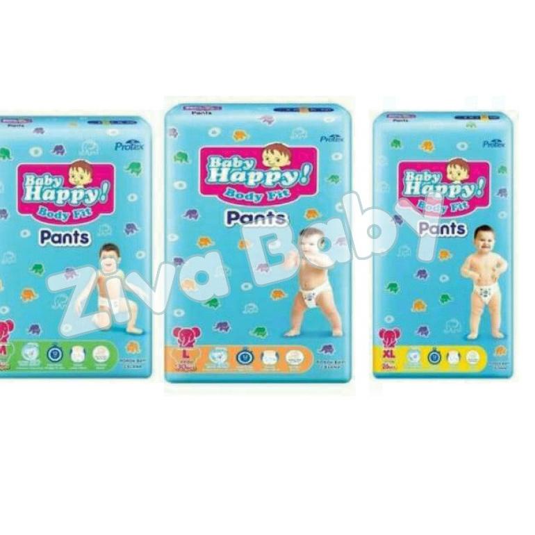 ➬✪✸ Baby Happy Pants S40/ M34 / L30 / XL26 / M20+2 / L20+2 / XL20+2 Baby Happy Popok Celana Ready St