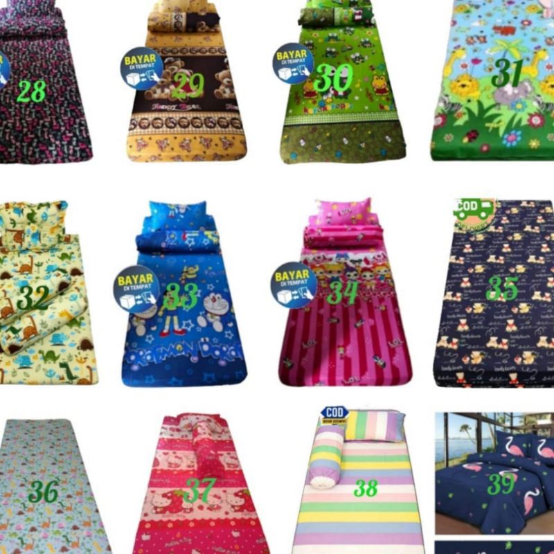 Sprei karet sudut busa / Sprei karet sudut Spring Bed  ( BONUS SARBAN SARGUL )