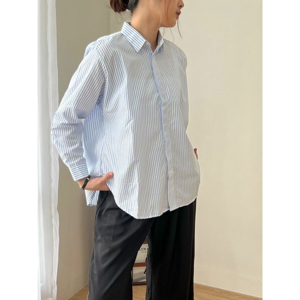 (MID YEAR SALE) Pattern Oversized Shirt | Stripes Series