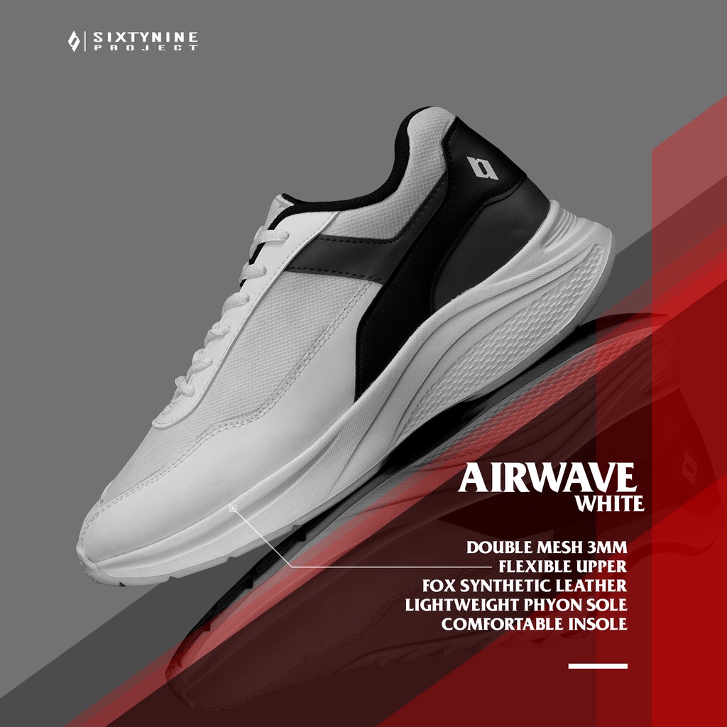 SIXTYNINE PROJECT - Airwave White - Sepatu Pria Wanita