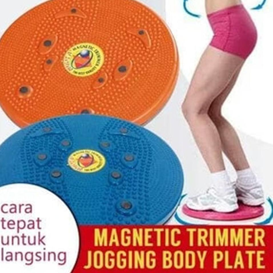 [KODE 0284] Alat Pelangsing Badan Plate Putar Jogging Magnet/Non Magnet Trimmer Jogging Plate Penghi