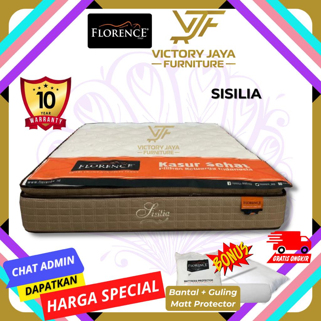 Kasur Spring Bed Florence Sisilia (Hanya Kasur) Ukuran 160x200