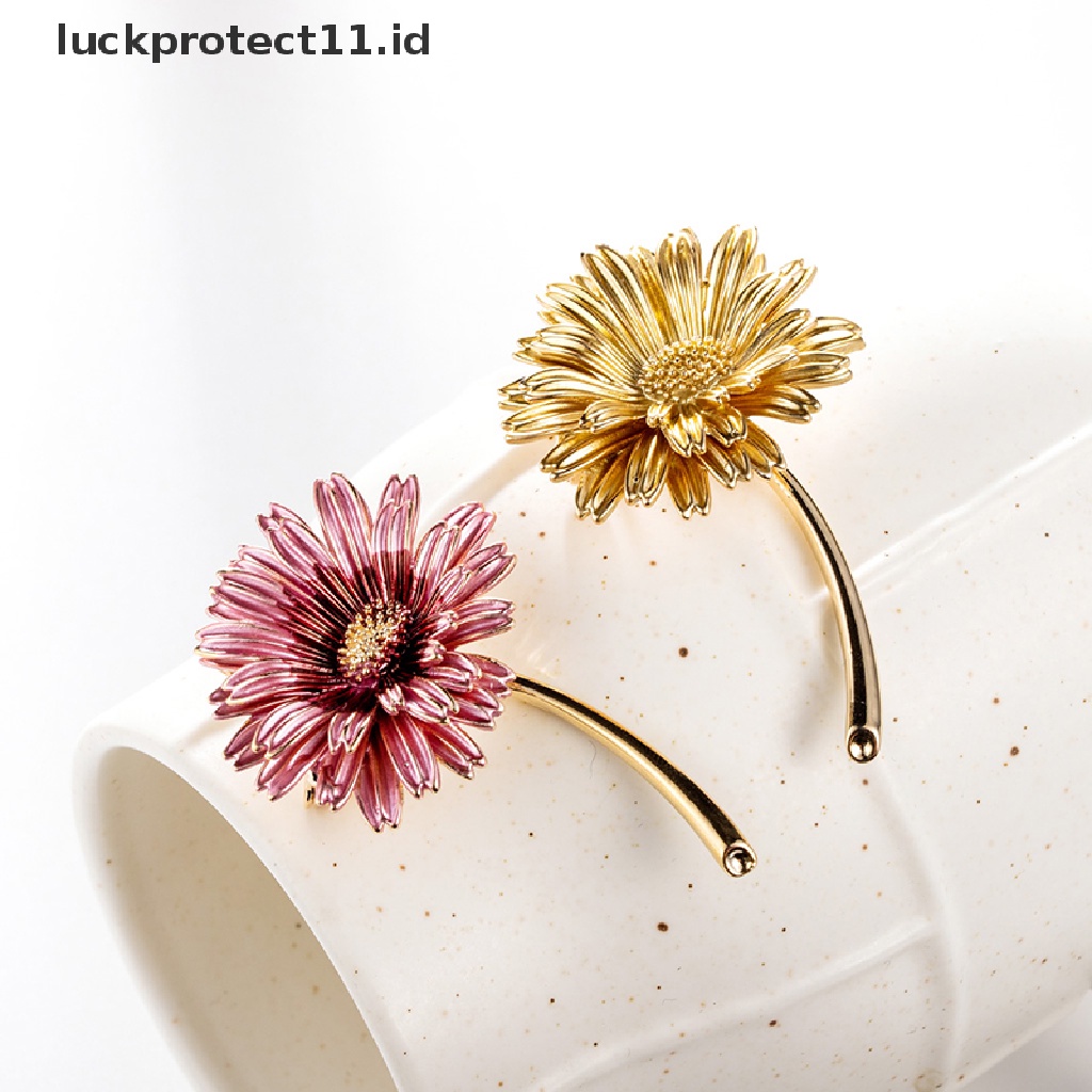 /Fashion Hot// Fashion// Enamel Daisy Bunga Bros Pin Kerah Dekor Lencana Korsase Pesta Perjamuan Perhiasan.