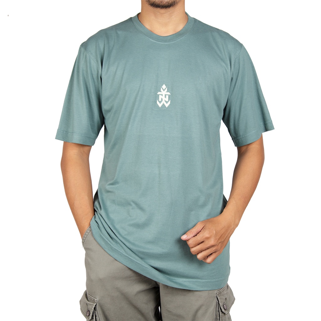 KWITAN Kaos Basic Katun Bambu (Cotton Bamboo Organic) MINERAL GREEN