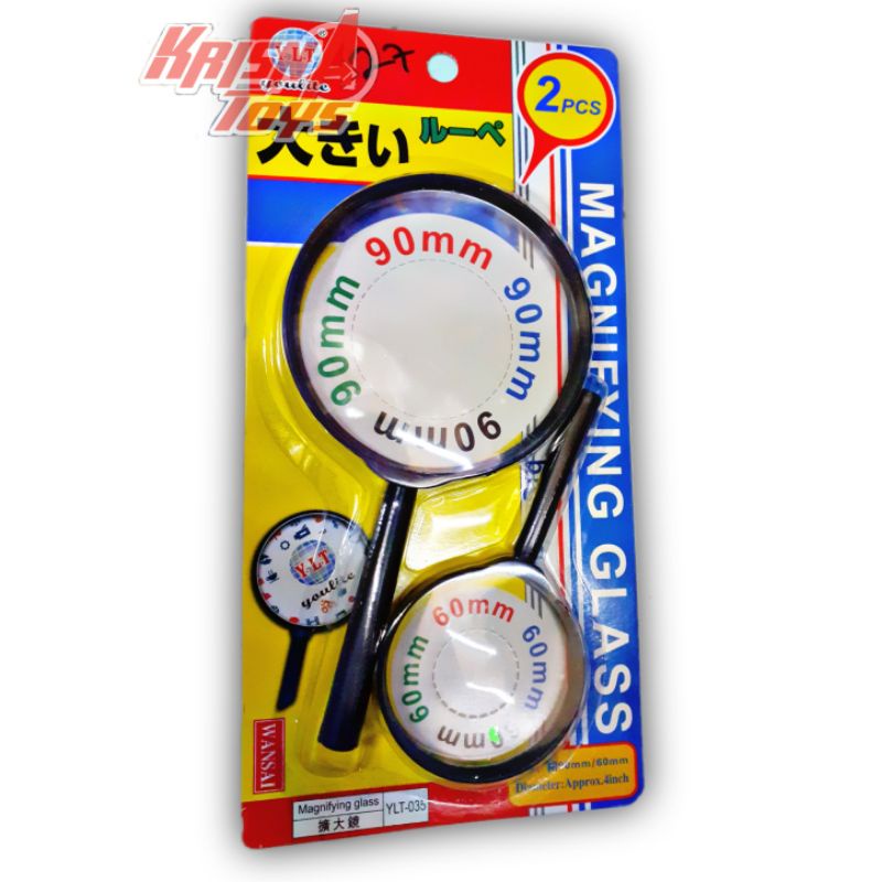 KACA PEMBESAR MAINAN/MAGNIFYING GLASS isi 2pcs