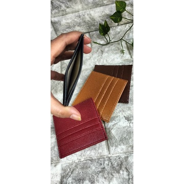 CARD HOLDER 6 SLOT + 1 SLOT MONEY dompet kartu waletl