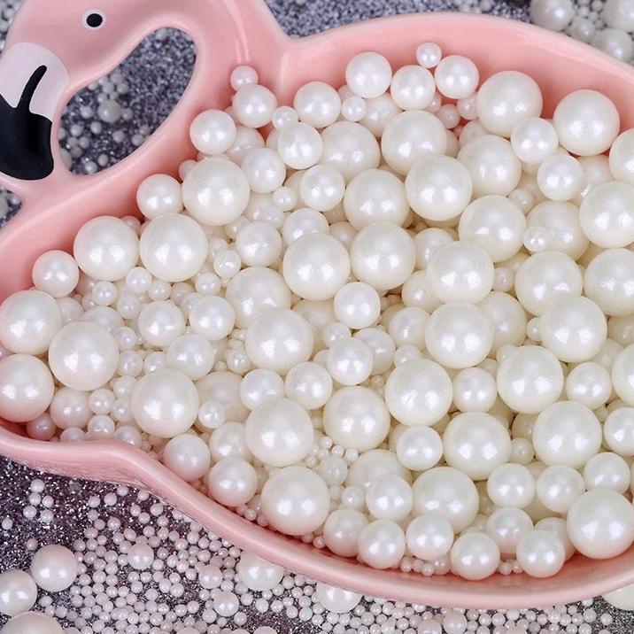 

⇀ Pearl Beads Mix Size / Silver Mix / Gold Mix / Shimmer Gold Mix ♡