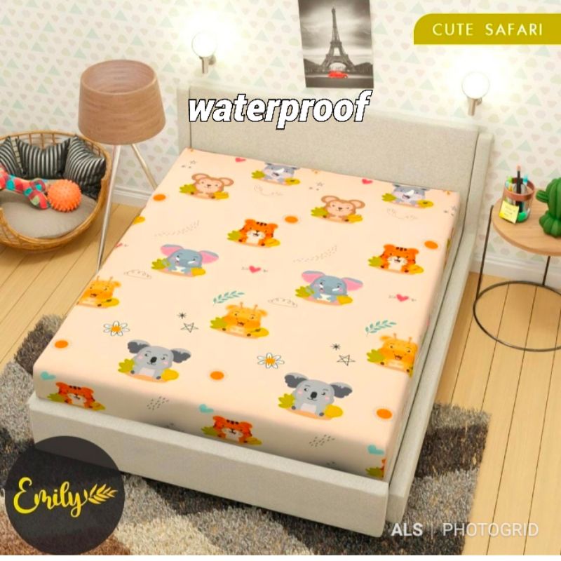 SPREI WATERPROOF ANTI OMPOL ANTI AIR MOTIF KARAKTER ANAK