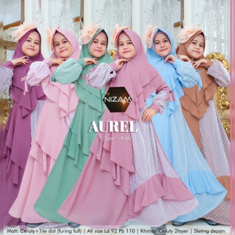 gamis ceruti anak AUREL KIDS