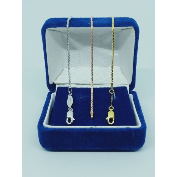 KALUNG PERAK ASLI 925 LAPIS EMAS/KALUNG ITALI SANTA/KALUNG ASLI SILVER/KALUNG FASHION WANITA