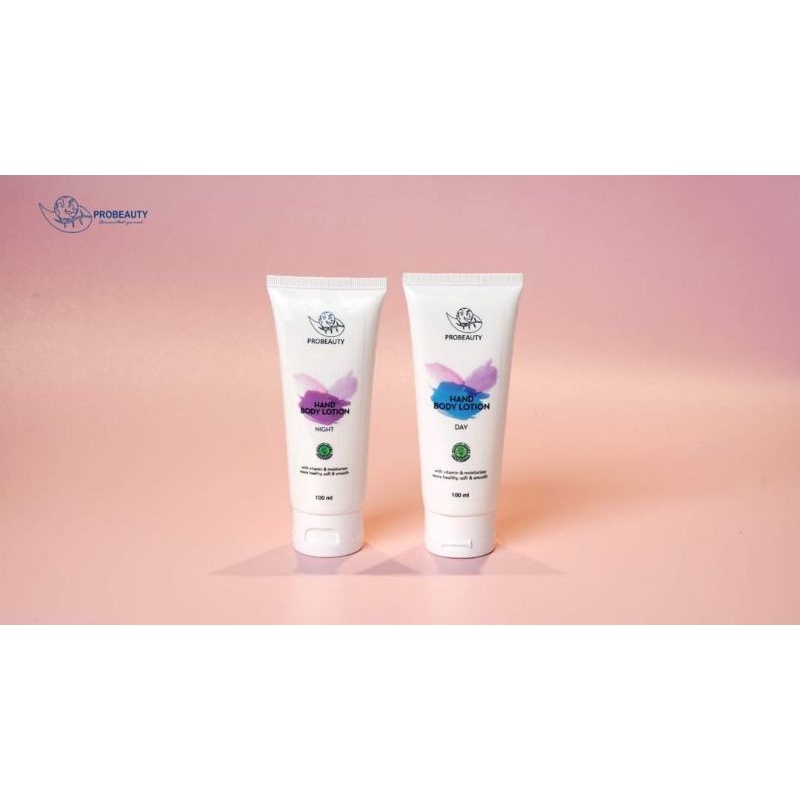 PAKET HAND BODY LOTION PROBEAUTY - HAND BODY SIANG MALAM PROBEAUTY - HAND BODY PEMUTIH PROBEAUTY - L