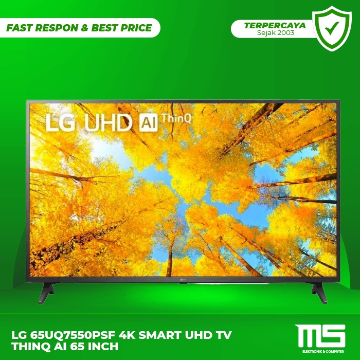LG 65UQ7550PSF 4K Smart UHD TV ThinQ AI 65 Inch