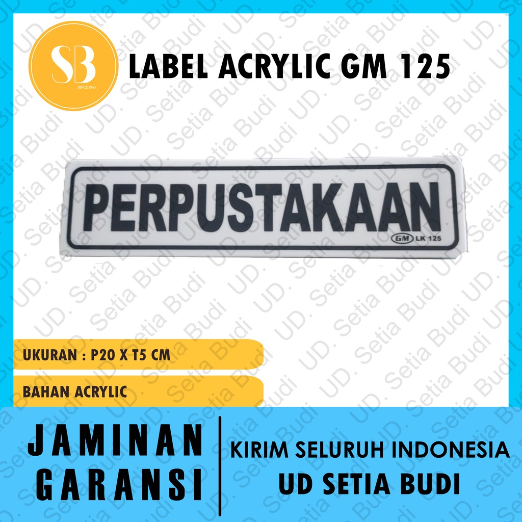 Label GM Kecil Perpustakaan LK 125