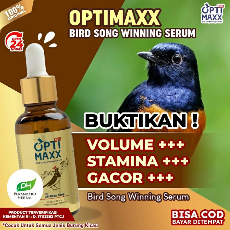 Beli Ini Burung Auto Gacor || Optimaxx Multivitamin Penggacor Burung Kicau Kenari Gacor Lovebird Mur